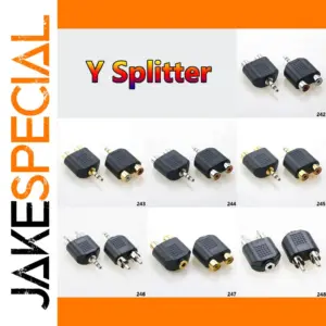 3.5mm Stereo Audio to RCA Y Splitter Adapter