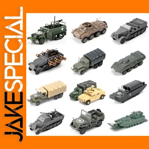1:72 Military Vehicles Model Assembly Set