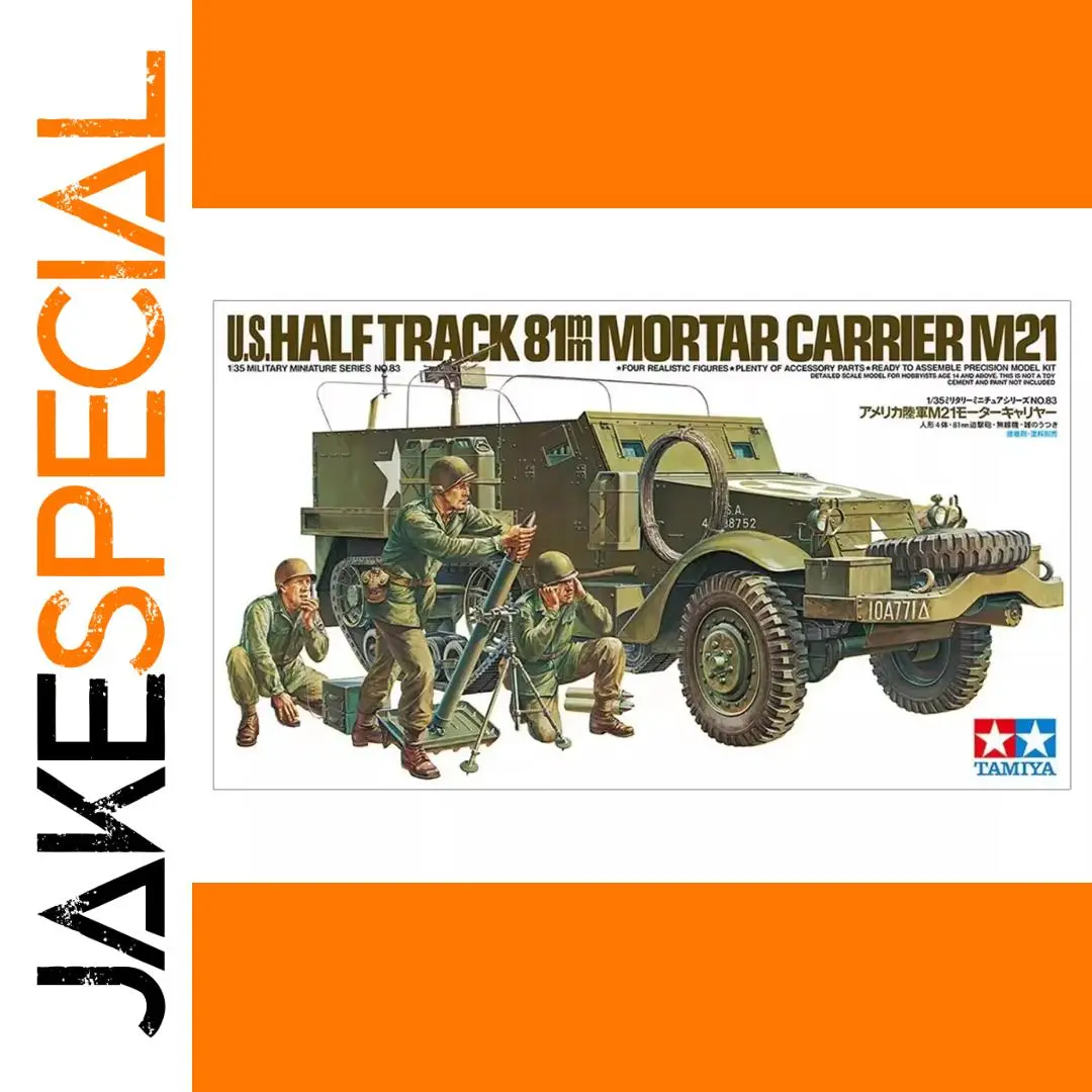 Tamiya 1/35 U.S. Half Track M21 Model Kit 1 Tamiya 1/35 U.S. Half Track M21 Model Kit