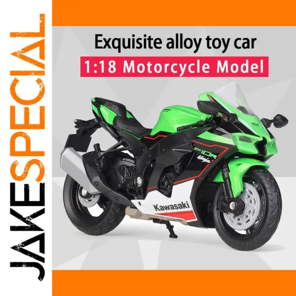 Welly 1:18 Kawasaki Ninja ZX10-R Diecast Model