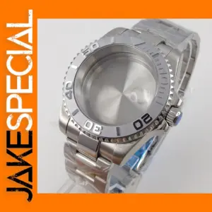 40mm Stainless Steel Watch Case with Bracelet