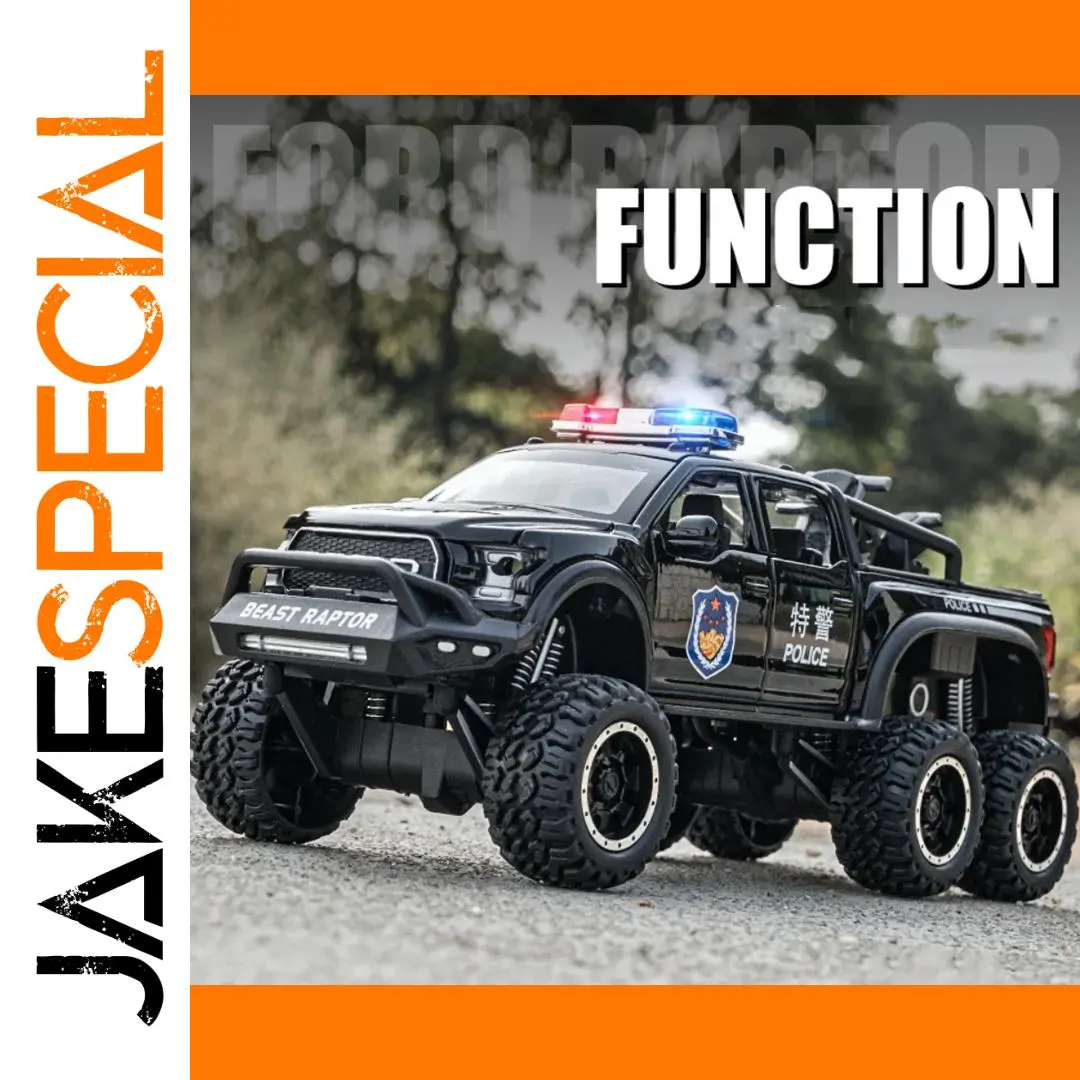 1/28 Raptor F150 Diecast Police Car Model 1 1/28 Raptor F150 Diecast Police Car Model