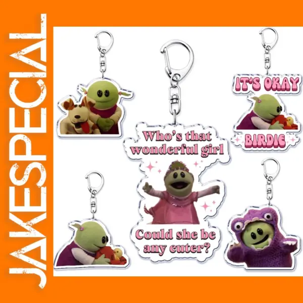 Cute Nanalan Acrylic Keychain Pendant Ring