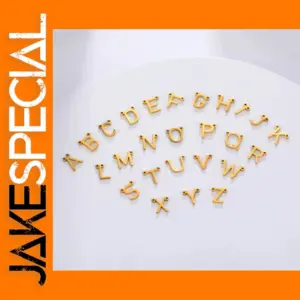 5pcs Alphabet Stainless Steel Charms for Jewelry