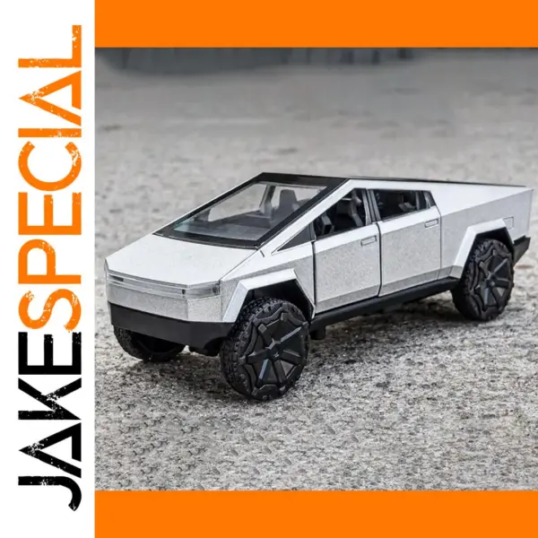 1:36 Tesla Cybertruck Diecast Model with Lights