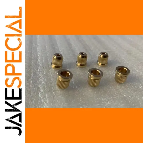 Brass Through Body String Ferrules for Guitars