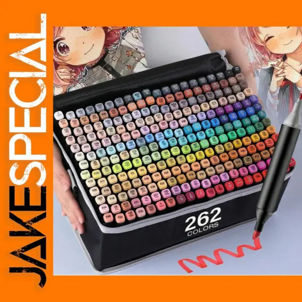 120 Colors Dual Tip Art Markers Set