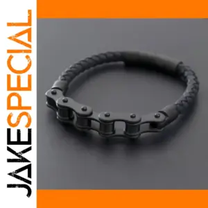 Retro Punk Leather Bracelet for Men
