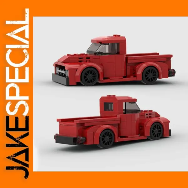 Mini Van Pickup Truck Building Blocks Set