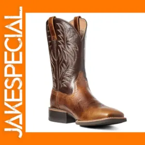 Men's Retro Embroidered Mid-Calf Cowboy Boots
