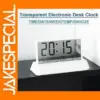 Transparent Digital Alarm Clock with LED Display