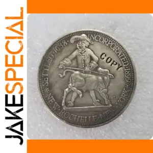 1938 New Rochelle Silver Commemorative Coin