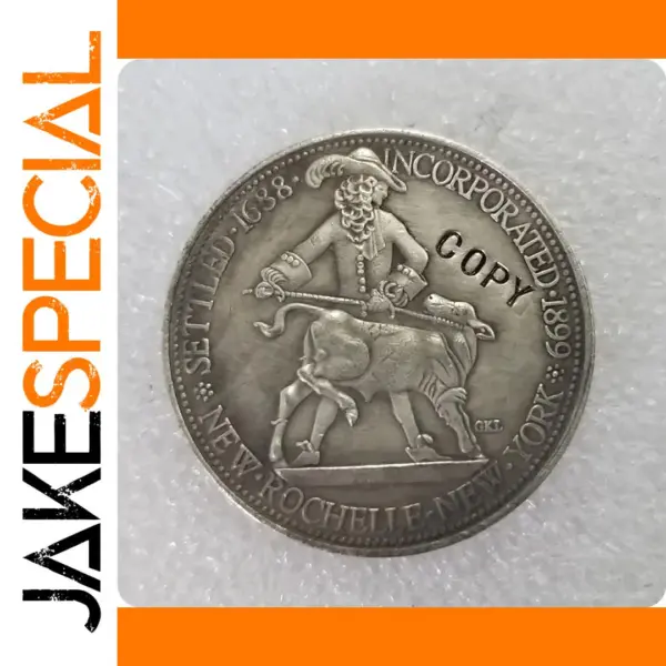 1938 New Rochelle Silver Commemorative Coin