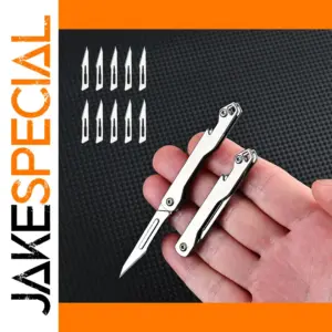 Stainless Steel Folding Knife with 10 Blades