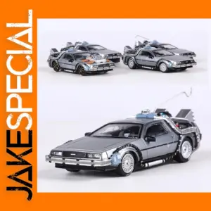 DeLorean DMC Time Machine 1:64 Diecast Model