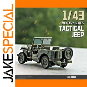 1/43 Scale Jeep Willys Military Model Car
