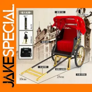 1:32 Retro Alloy Rickshaw Model Decoration