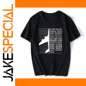 Men's Phonetic Alphabet Airplane Pilot T-Shirt