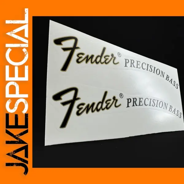 2 Pcs Waterslide Guitar Decals for Precision Bass