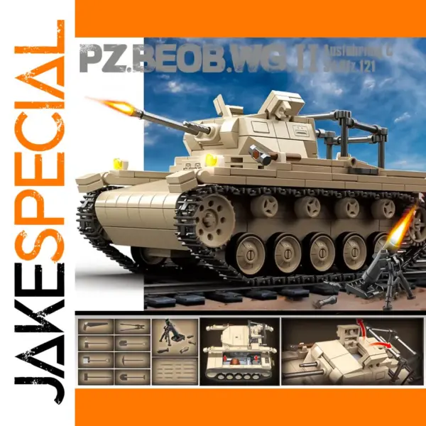 Building Blocks Artillery Observation Tank Set