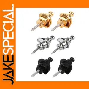 2Pcs Guitar Bass Strap Lock Metal Pins