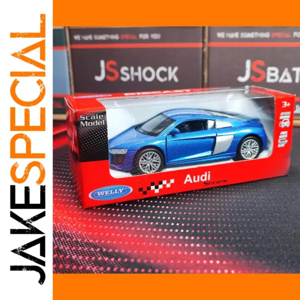 Welly 1:36 Audi R8 V10 Diecast Model Car Blue