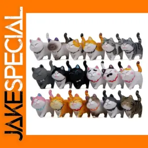 Cute Chubby Japanese Cat Figurine 4cm