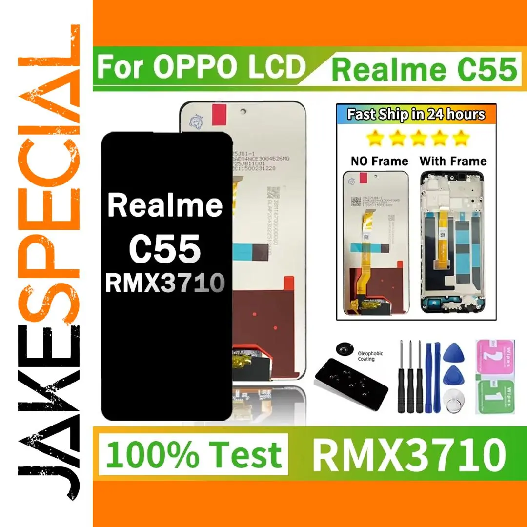 6.72 inches Tested LCD Screen for OPPO Realme C55 RMX3710 1 6.72 inches Tested LCD Screen for OPPO Realme C55 RMX3710