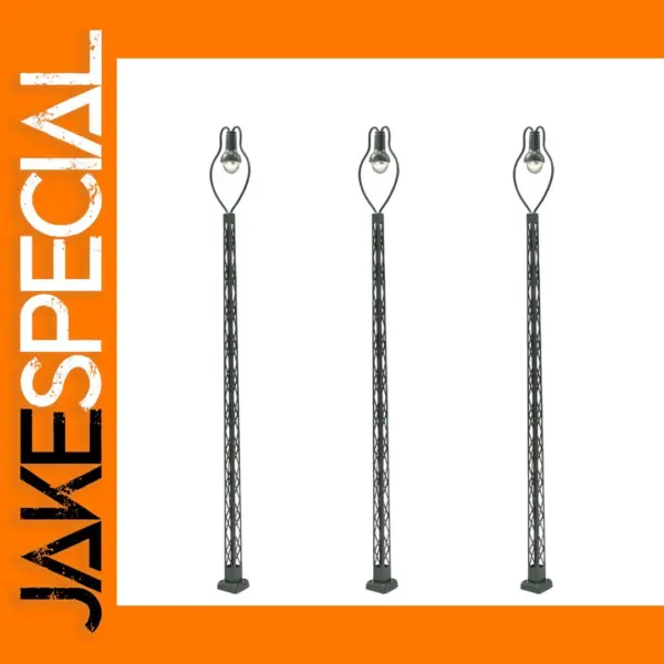 3pcs HO Scale Lattice Mast Lamps LQS44