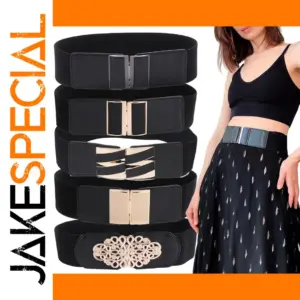 Women's Adjustable Black Wide Stretch Girdle