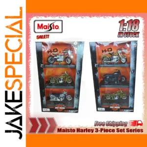 Maisto 1:18 Harley 3-Piece Diecast Model Set