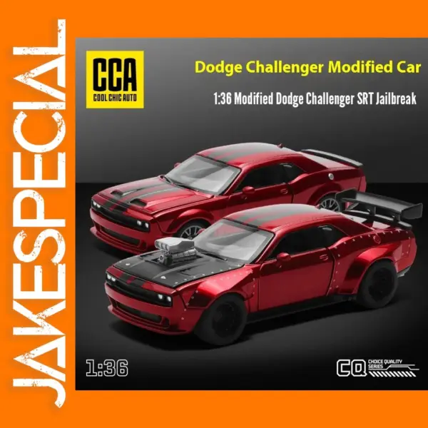 1:36 Diecast Dodge Challenger SRT JAILBREAK Model
