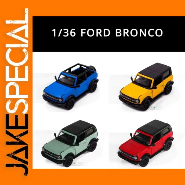 1:36 Scale Ford Bronco SUV Diecast Model