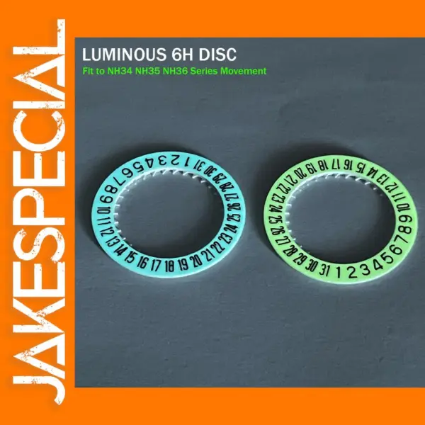 6H Luminous Date Wheel for NH34 NH35 NH36