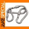 Heavy Duty Screw Lock Carabiner Hook 2 Pack