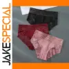 High-Waist Lace Panties 3PCS Set for Women