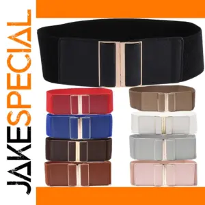 Wide Elastic Women's Cinch Belt for All Sizes