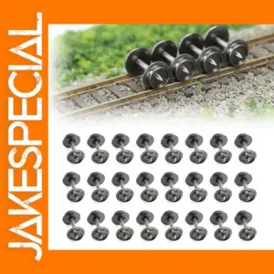 N Scale Metal Wheel Sets 24pcs for Trains