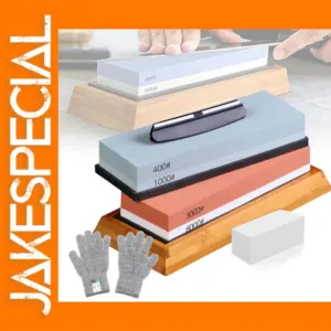 Dual-Sided Whetstone Knife Sharpener Set