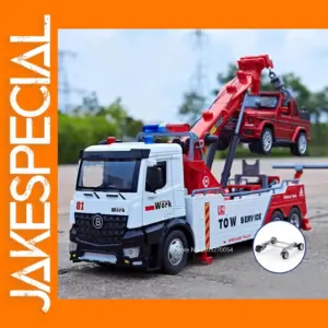 1:18 Alloy Rescue Truck Diecast Model Toy