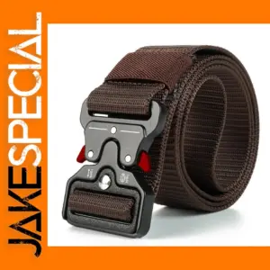 Tactical Quick Release Nylon Belt Unisex Black
