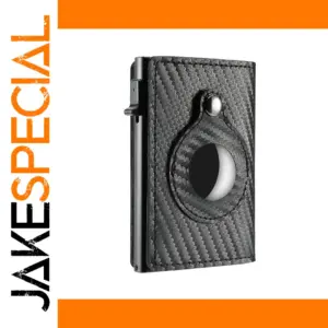 Genuine Leather Airtag Wallet for Men