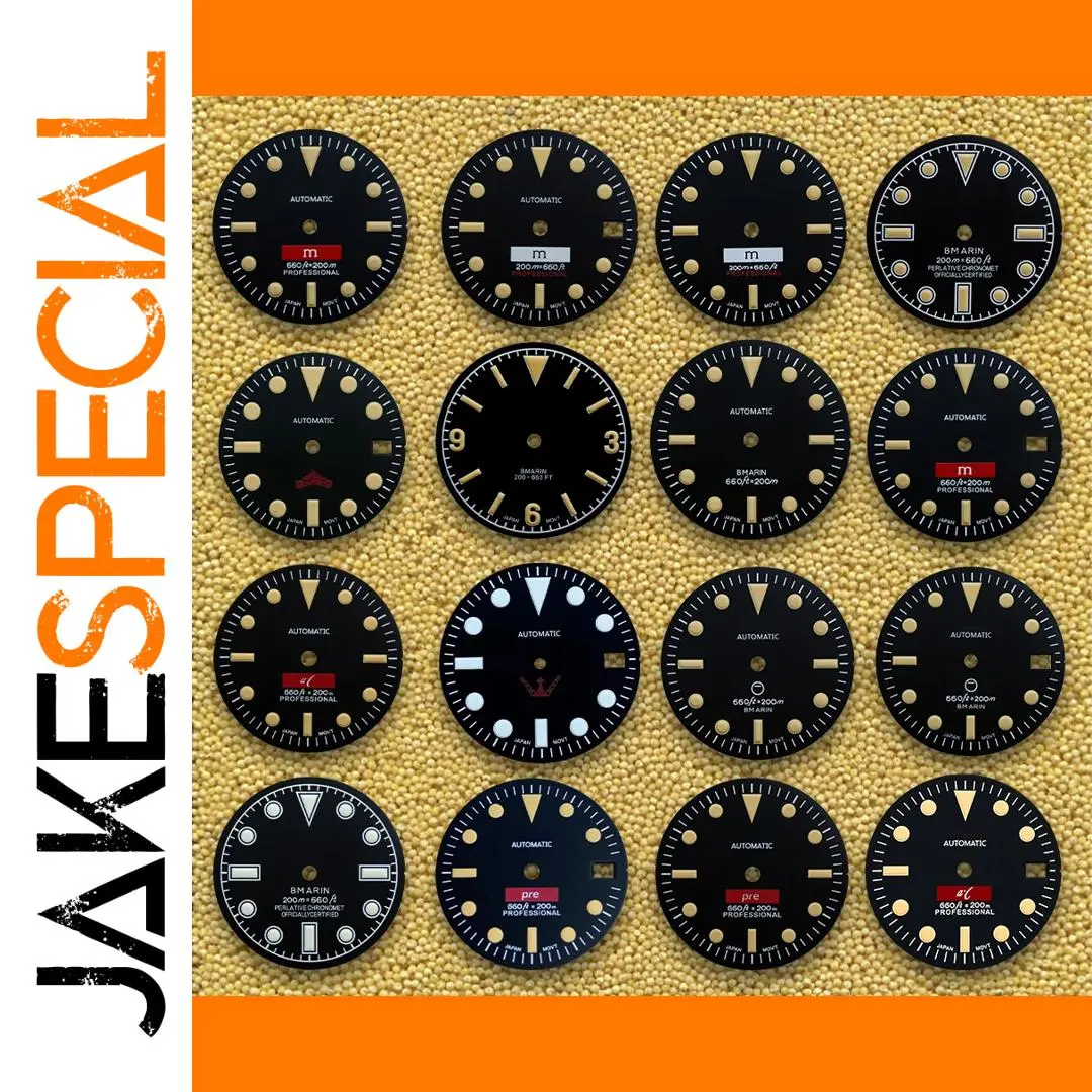 Black Series Dial for NH35/NH36 Watches 1 Black Series Dial for NH35/NH36 Watches