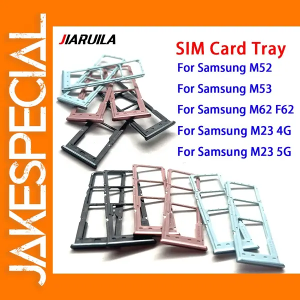Sim Card Tray for Samsung M54 M22 M21 M23 M52 M53 M62