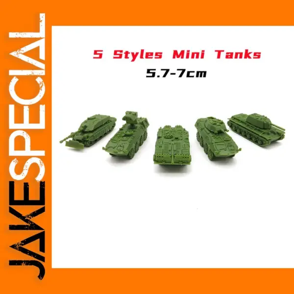 5pcs Mini Tank Assembly Model Set