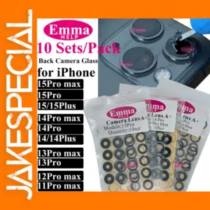 EmmaHelp 10-Pack Rear Camera Lens for iPhone Models