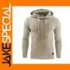 Casual Men's Oversized Hoodie with Zipper
