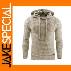 Casual Men's Oversized Hoodie with Zipper
