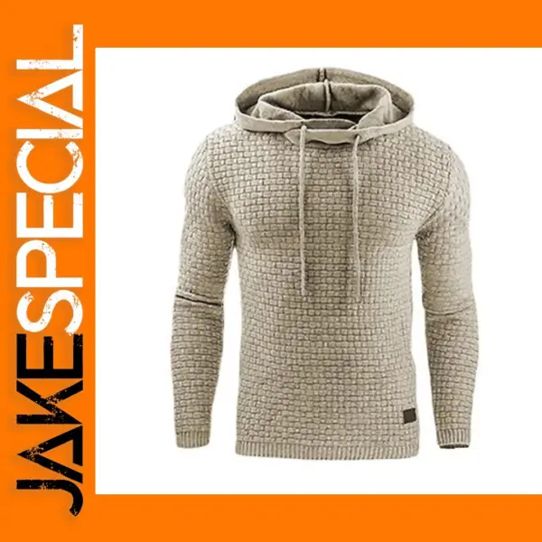 Casual Men's Oversized Hoodie with Zipper