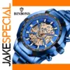 Luxury BINBOND S033 Men's Quartz Watch Blue